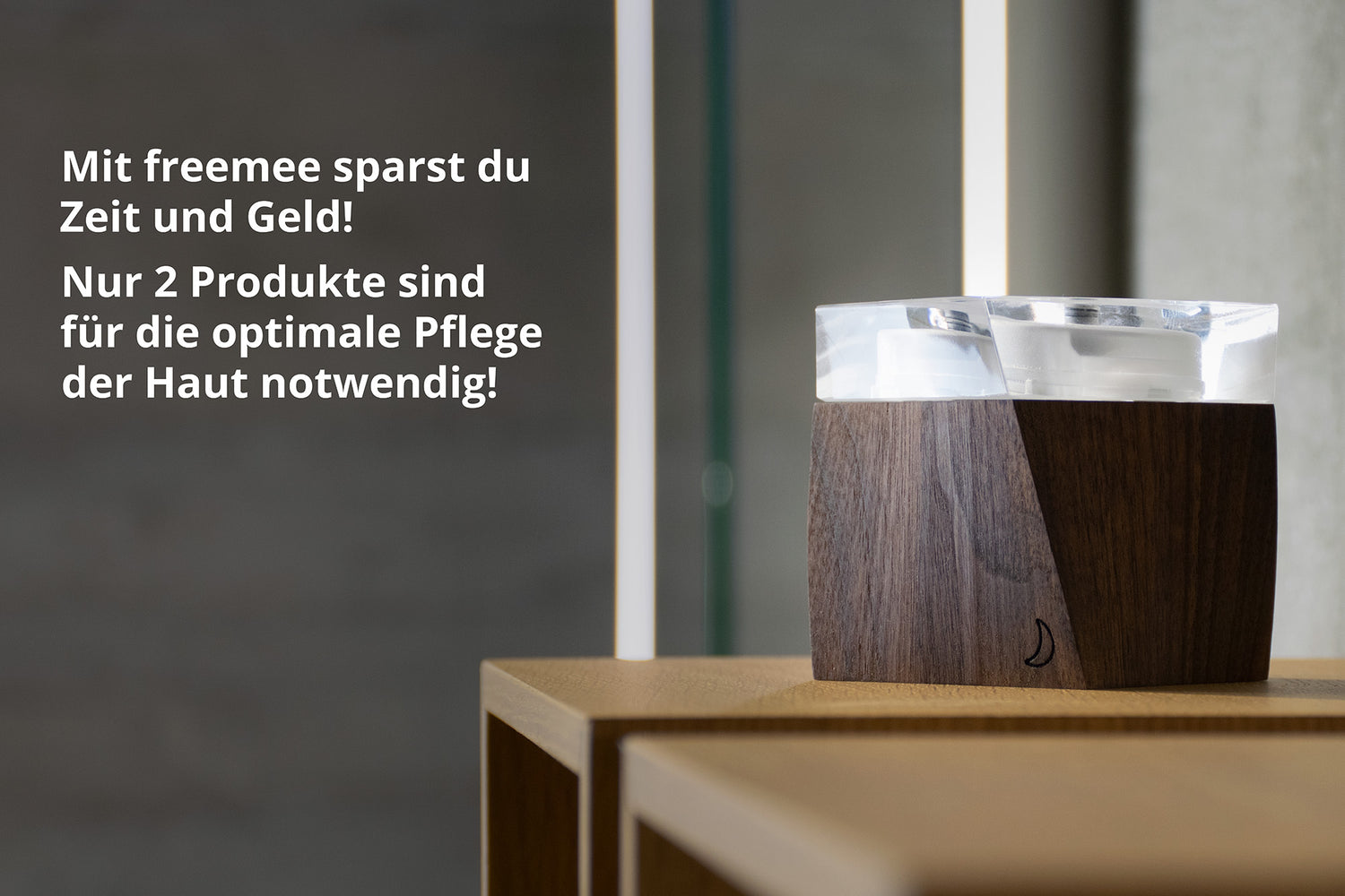 Mit freemee sind nur 2 Produkte für die optimale Pflege der Haut notwendig